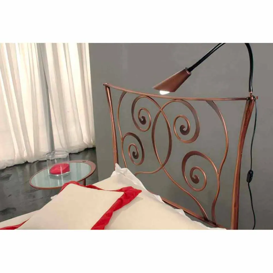 Single Bed in Wrought Iron Ares Viadurini