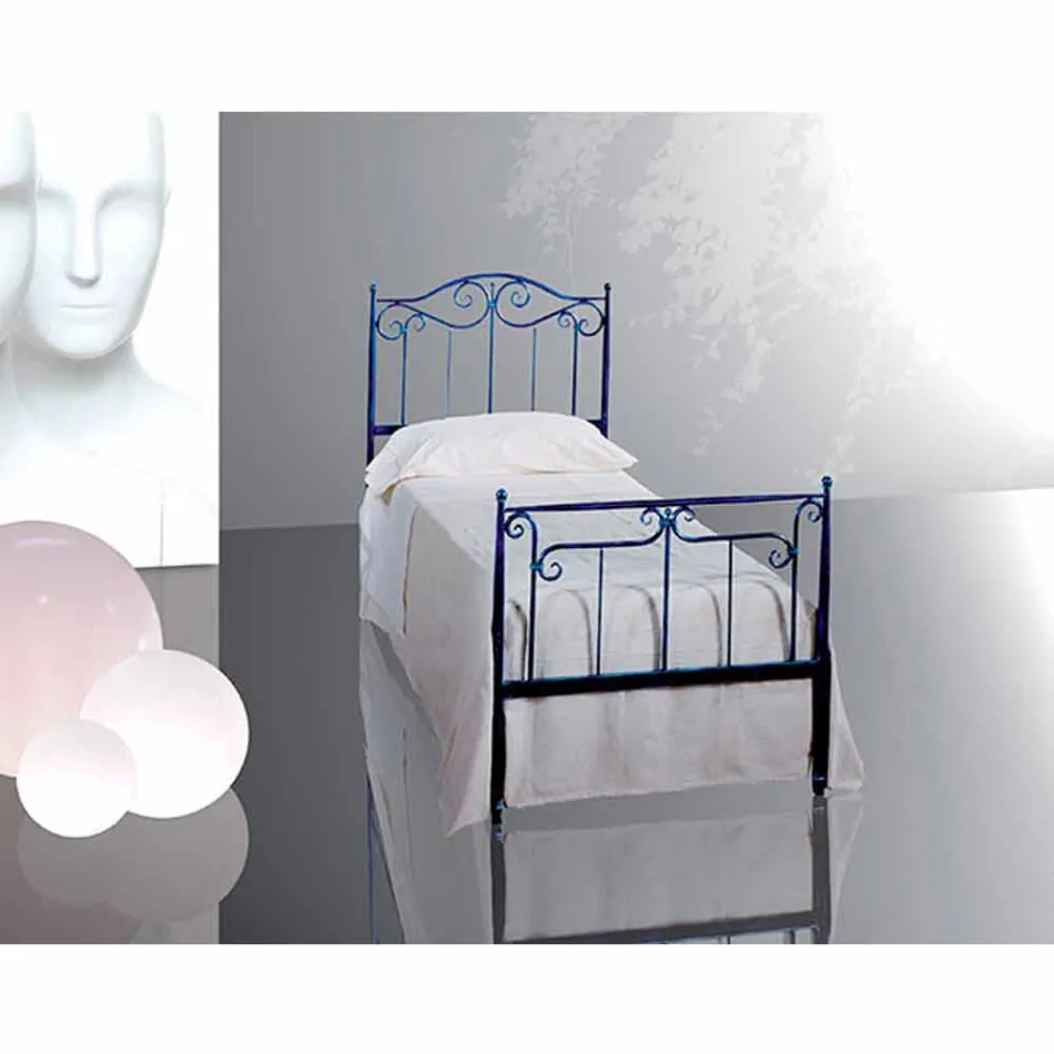Single Bed in Wrought Iron Auriga Viadurini