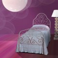 Wrought-iron single bed Calla