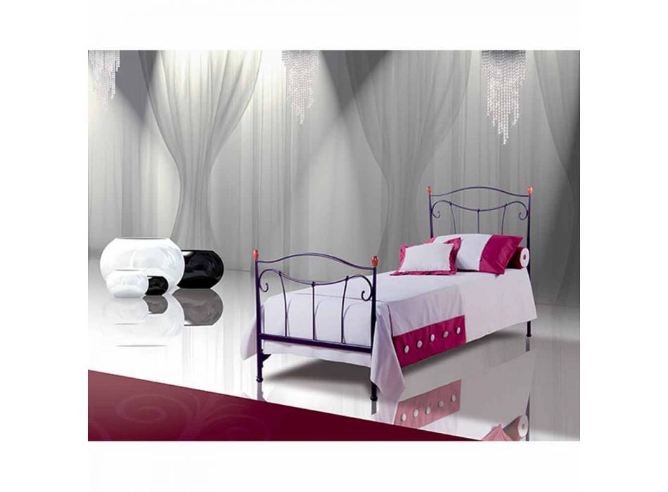 Single Bed in Wrought Iron Dalia Viadurini
