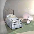 Wrought-iron single bed Gea