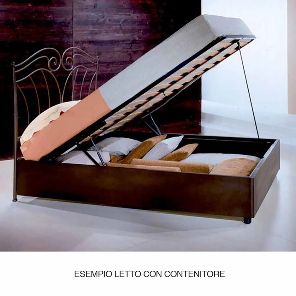 Single Bed in Wrought Iron Perseus Viadurini