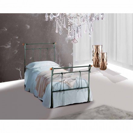 Single Bed in Wrought Iron Perseus Viadurini