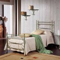 Italian wrought iron single bed Leila, classic design
