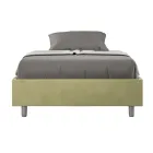 Queen-Sized Bed 120x200 cm Covered in Microfiber Made in Italy - Athlete Viadurini