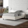 Double Bed 140x200 cm Covered in Faux Leather Made in Italy - Atleta