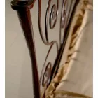 A bed and a Half Square Wrought Iron Ares Viadurini