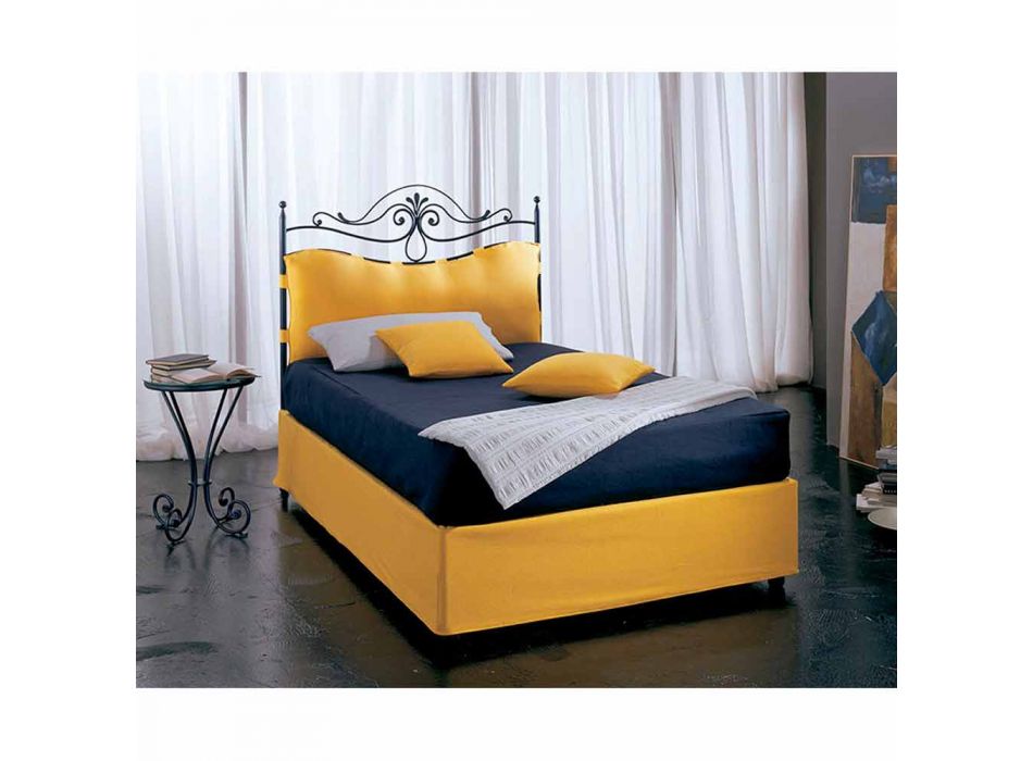 A bed and a Half Square Wrought Iron Lira Viadurini