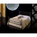 Wrought-iron small double bed Topazio