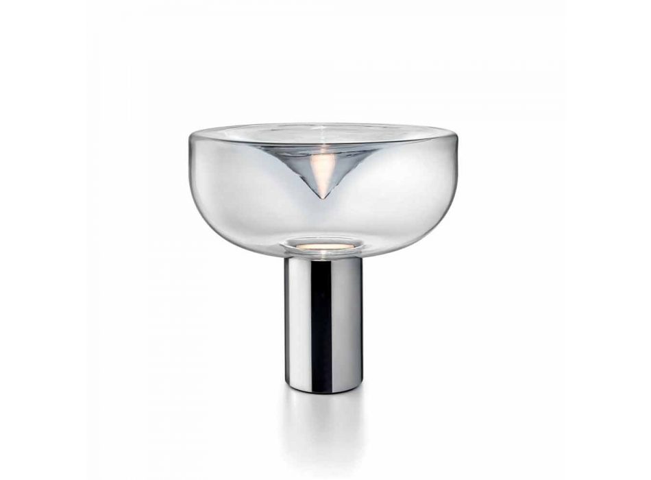 Leucos Aella contemporary glass table lamp in Led RGB crystal glass Viadurini