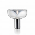 Leucos Aella crystal glass LED RGB table lamp, modern design