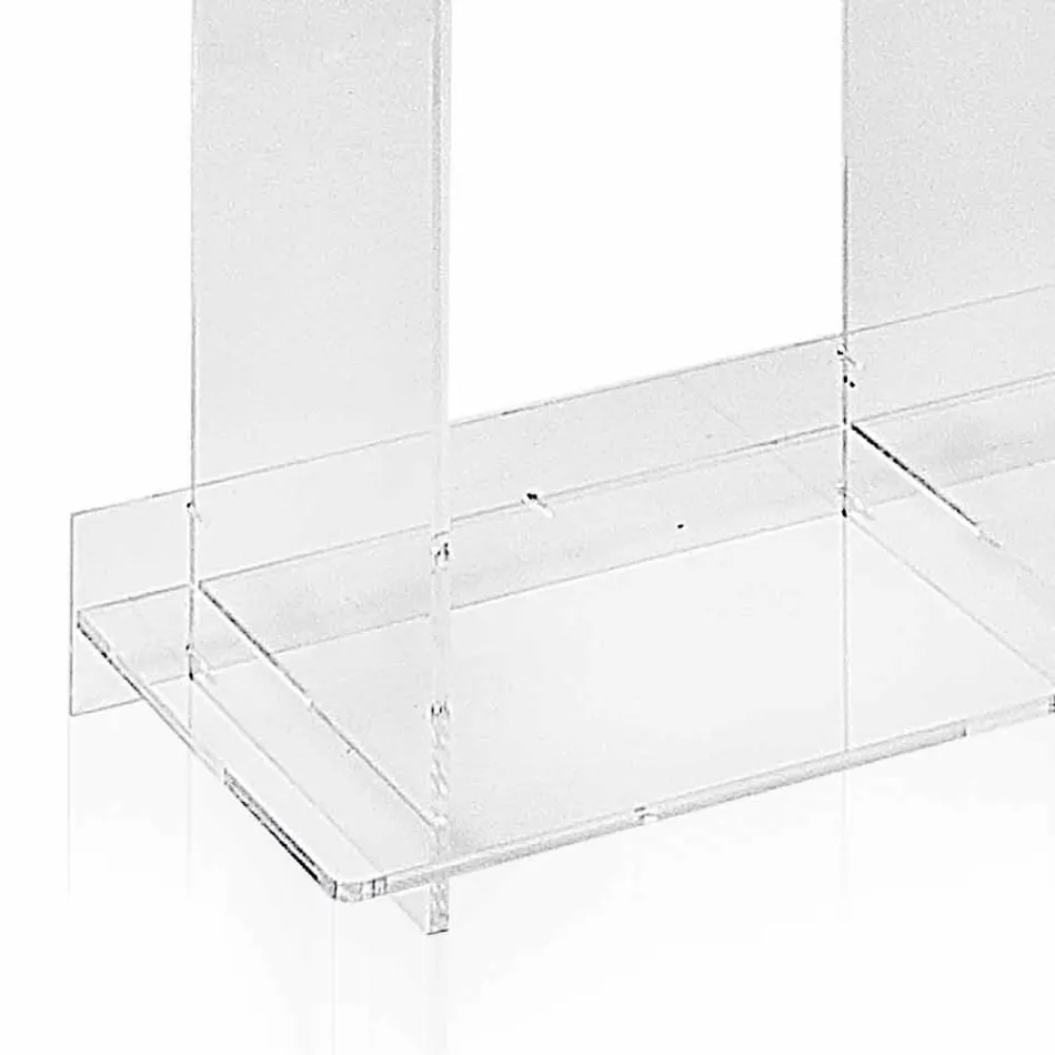 Contemporary plexiglass wall-hung modern design bookcase Sfera4 Viadurini