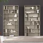 Designer Wall Bookcase in Melamine in Various Colors Made in Italy - Kea Viadurini