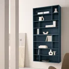 Designer Wall Bookcase in Melamine in Various Colors Made in Italy - Kea Viadurini