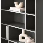 Designer Wall Bookcase in Melamine in Various Colors Made in Italy - Kea Viadurini