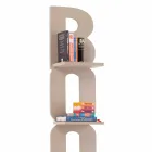 Wall bookcase with a handmade design in Italy 3 Nicla shelves Viadurini