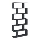 Vertical Design Wall Bookcase Living Room in Wood 3 Finishes - Minetta Viadurini