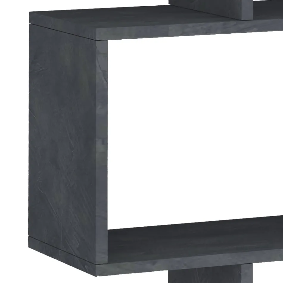 Vertical Design Wall Bookcase Living Room in Wood 3 Finishes - Minetta Viadurini