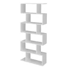 Vertical Design Wall Bookcase Living Room in Wood 3 Finishes - Minetta Viadurini
