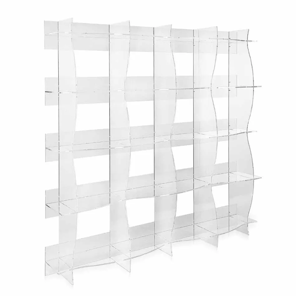 Self-supporting / modern design wallet Pam transparent Viadurini