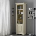 Bookcase with 4 Compartments and 1 Door Made of Wood Made in Italy - Lofn