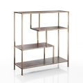 Bookcase with Steel Structure and Wooden Shelves - Duck
