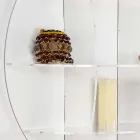 Modern design white wallet bookcase Gio, made in Italy Viadurini