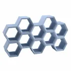 Slide Hexa colored wall bookcase made in Italy Viadurini