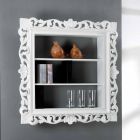 Design wooden wall bookcase with 3 Daran shelves, made in Italy Viadurini