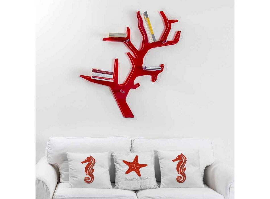 Contemporary red design wallcover for Carol, made in Italy Viadurini