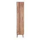 Vintage Design Floor Bookshelf in Wood and Steel Homemotion - Ventador Viadurini