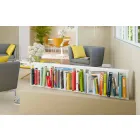 Modern Design Wall Bookcase in White Metal Made in Italy - Bolivia Viadurini