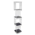 Freestanding Bookcase in Transparent or Smoked Acrylic Crystal - Icaria