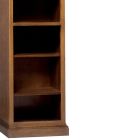 Bookcase in patinated cherry wood with 6 open compartments Made in Italy - Camene Viadurini