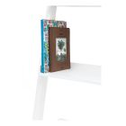 Bookcase in matt white lacquered MDF with 5 shelves - Cadmium Viadurini