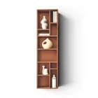 Vertical Bookcase in Various Finishes Made in Italy - Siviglia Viadurini