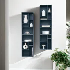 Vertical Bookcase in Various Finishes Made in Italy - Siviglia Viadurini