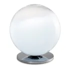 Isotta Glass and Metal Table Lamp in Two Sizes Made in Italy Viadurini