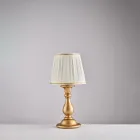 Wooden Lamp with Made in Italy Lampshade for Interior Decorating - Siena Viadurini