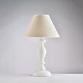 Wooden Lamp with Lampshade Made in Italy - Tuscany