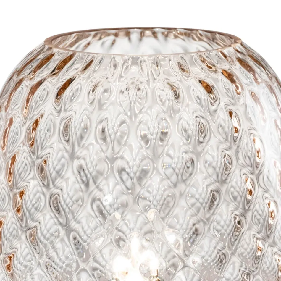 Small Hand-Blown Glass Table Lamp Made in Italy - Elisia  Viadurini