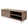 Sideboard with 2 Doors and 2 Side Open Compartments in Melamine Made in Italy - Mouse