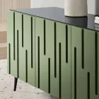 Sideboard with 3 Push-Pull Doors in MDF Made in Italy - Fabrizia Viadurini