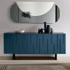 Sideboard with 3 Push-Pull Doors in MDF Made in Italy - Fabrizia Viadurini