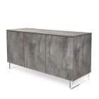 Sideboard with 3 Melamine Doors and Plexiglass Feet Made in Italy - Mickey Mouse Viadurini