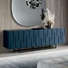 Sideboard with 4 Push-Pull Doors in MDF Made in Italy - Fabrizia Viadurini