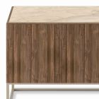 Sideboard with Push-Pull Opening Doors in Blockboard Wood Made in Italy - Salerno Viadurini
