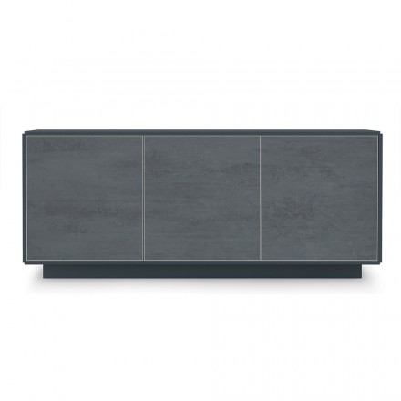 Sideboard with Stone Effect HPL Laminate Doors Made in Italy - Fiorenza Viadurini
