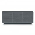 Sideboard with Doors in HPL Laminate Stone Effect Made in Italy - Fiorenza
