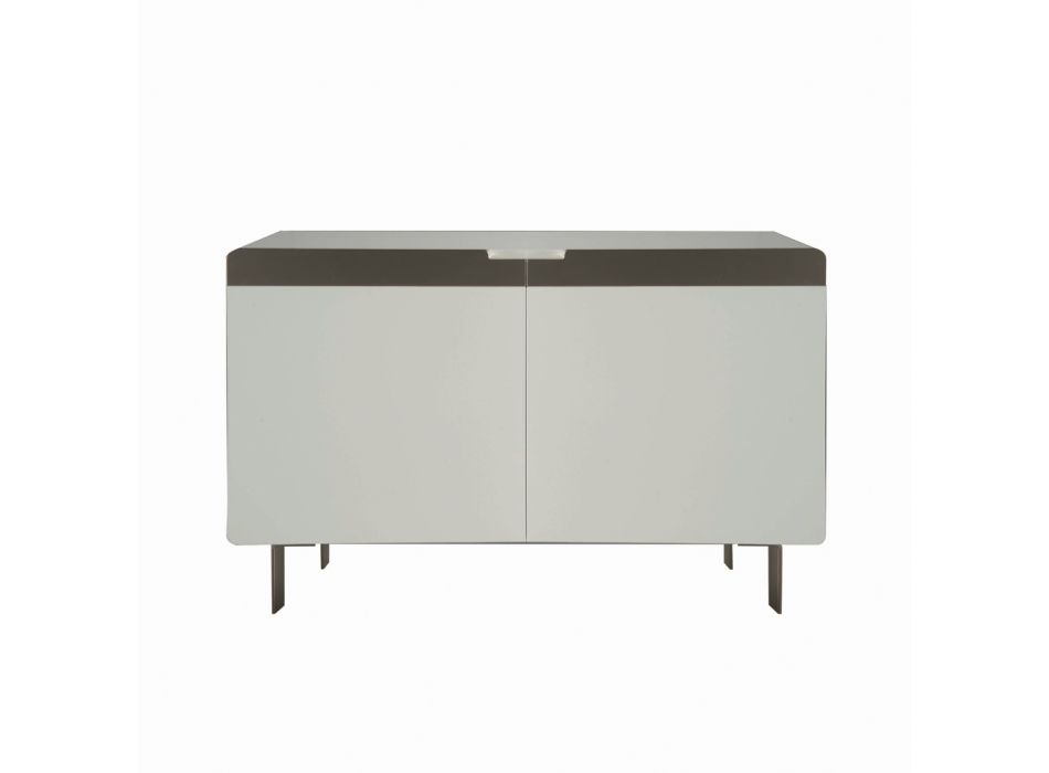 Sideboard with Body and Doors in Mdf 4-Foot Base Made in Italy - Coral Viadurini